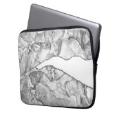 LICHTSILVER MARBLE AGATE GLITZER GLAM LAPTOPSCHUTZHÜLLE (Vorderseite Links)