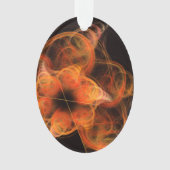 Lichtspiel Abstrakt Art Acrylic Oval Ornament (Vorderseite)