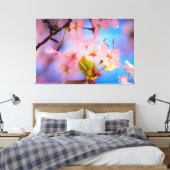 Lichtspiel auf Sakura Leinwanddruck (Insitu (Schlafzimmer))