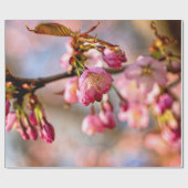 Lichtspiel und Schatten auf den Petalen der Sakura Geschenkpapier (Flach)