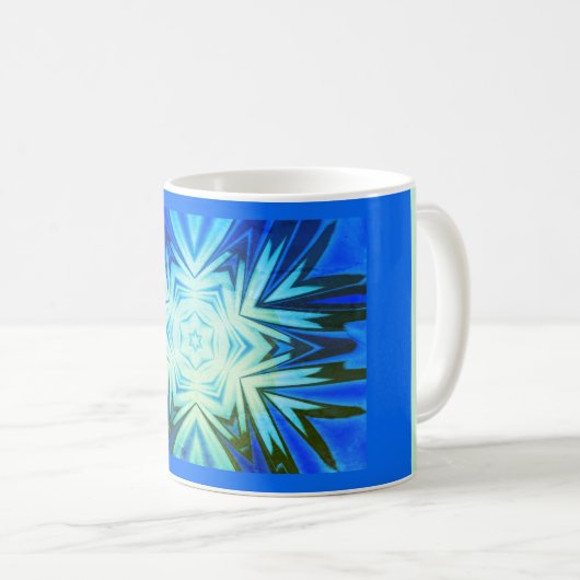 LICHTSTAR SCHÖN DUNKELBLAU RMdesignflo55 Kaffeetasse (VorderseiteRechts)