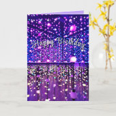 Lichtstärke bis zur Unendlichkeit der Geburtskarte Karte (Gelbe Blume)