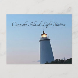 Lichtstation Ocracoke Island Postkarte