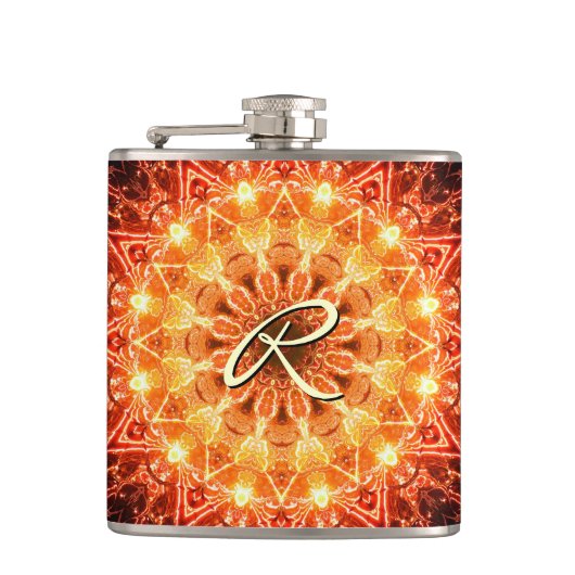 Lichtstrahl 1 Wrapped Flask Flachmann (Vorderseite)