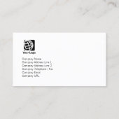 Lichtstrahl der Visitenkarte des Kopierers (Rückseite)