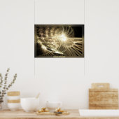 Lichtstrahl Poster (Küche)