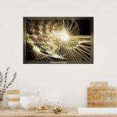 Lichtstrahl Poster (Küche)