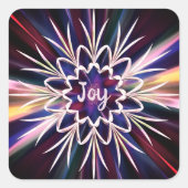 Lichtstrahl! Quadratischer Aufkleber (Vorderseite)