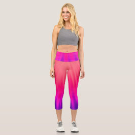 Lichtstrahl - rosa und Lila Capri Leggings