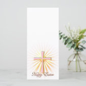 Lichtstrahlen aus dem religiösen Kreuz (auf Weiß) (Stehend Vorderseite)