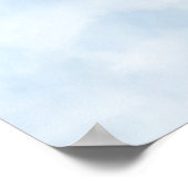 Lichtstrahlen aus dem religiösen Kreuz (W/Wolken) Poster (Ecke)