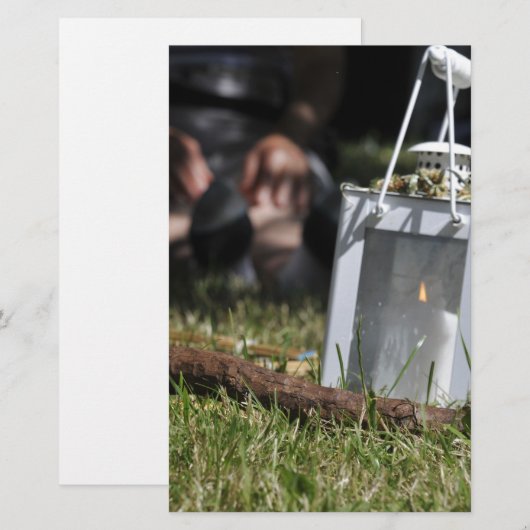 Lichtstrahlen Briefpapier (Vorne/Hinten)