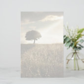 Lichtstrahlen durchbrechen den dramatischen Himmel Briefpapier (Stehend Vorderseite)