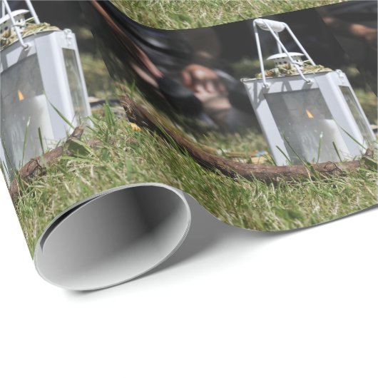 Lichtstrahlen Geschenkpapier (Rolleneckpunkt)