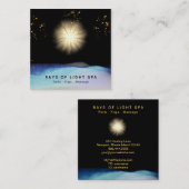 *~* Lichtstrahlen Heilende Universum-Energiestars Quadratische Visitenkarte (Vorne/Hinten)
