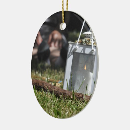 Lichtstrahlen Keramikornament (Links)