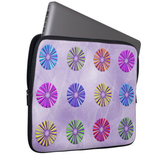 Lichtstrahlen Laptopschutzhülle (Vorne Rechts)