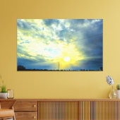 Lichtstrahlen Leinwanddruck (Insitu (Wohnzimmer))