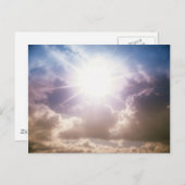 Lichtstrahlen Postkarte (Vorne/Hinten)