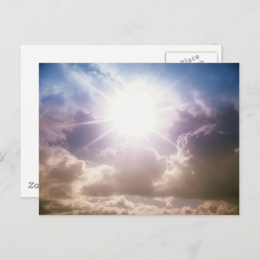 Lichtstrahlen Postkarte (Vorne/Hinten)
