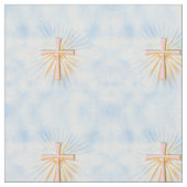 Lichtstrahlen religiösen Kreuzes Stoff (Nahaufnahme)