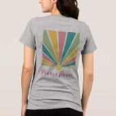 Lichtstrahlen Tri-Blend Shirt (Rückseite)