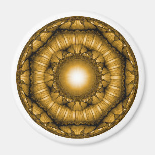 Lichtstrahlende geometrische Ornamente Magnet