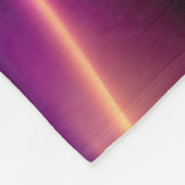 Lichtstrom - Lila, orange, goldfarben Fleecedecke (Ecke)