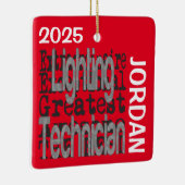 Lichttechniker Außerordentlicher CUSTOM Keramikornament (Rechts)