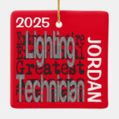 Lichttechniker Außerordentlicher CUSTOM Keramikornament (Rückseite)