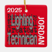 Lichttechniker Außerordentlicher CUSTOM Keramikornament (Vorderseite)