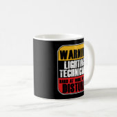 Lichttechniker Lichtscheinwerfer Motor Kaffeetasse (VorderseiteRechts)