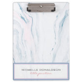 Lichttöne Marmorstein Nahtloses Muster Klemmbrett (Vorderseite)