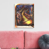 Lichttreppe Leinwanddruck (Insitu (Wohnzimmer))