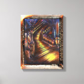 Lichttreppe Leinwanddruck (Vorderseite)