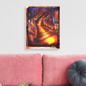 Lichttreppe Leinwanddruck (Insitu (Wohnzimmer))
