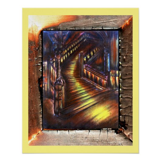 Lichttreppe Poster (Vorderseite)