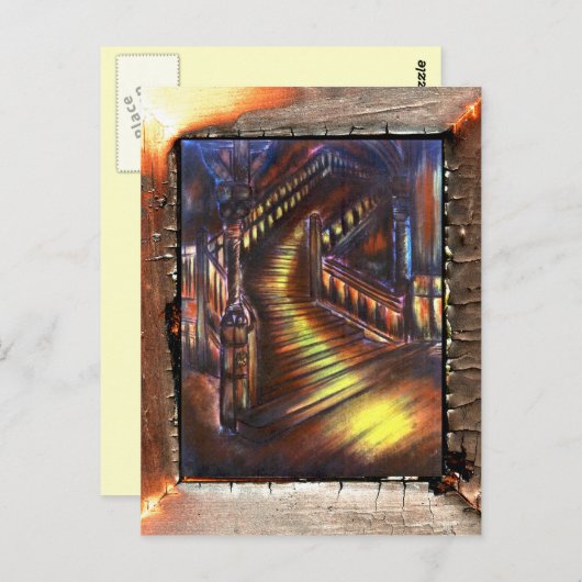 Lichttreppe Postkarte (Vorne/Hinten)