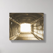 Lichttunnel Leinwanddruck (Vorderseite)