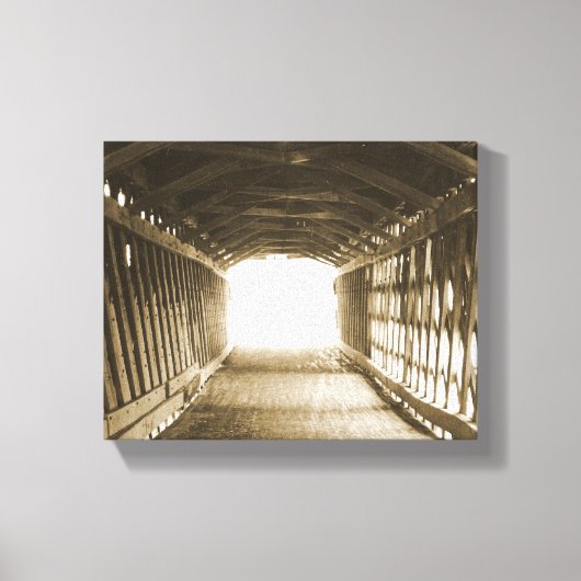 Lichttunnel Leinwanddruck (Vorderseite)