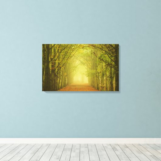 Lichttunnel Leinwanddruck (Insitu (Holzboden))