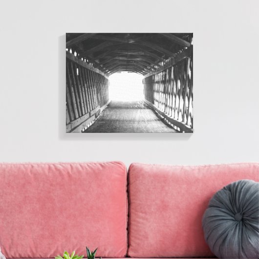 Lichttunnel Leinwanddruck (Insitu (Wohnzimmer))