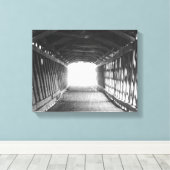 Lichttunnel Leinwanddruck (Insitu (Holzboden))