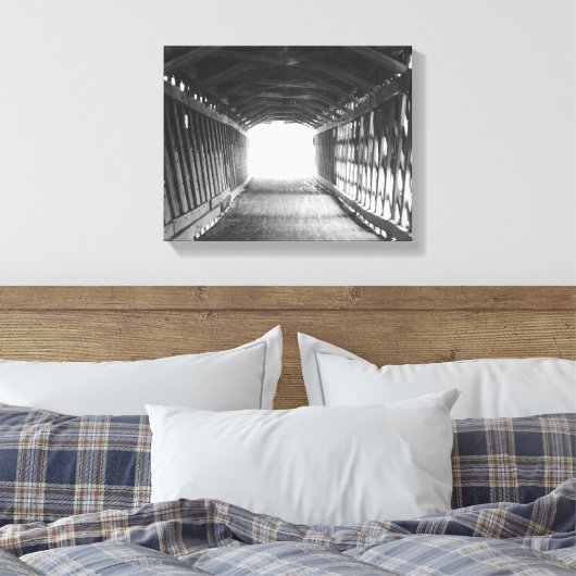 Lichttunnel Leinwanddruck (Insitu (Schlafzimmer))