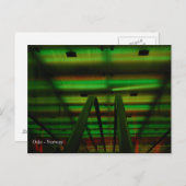 Lichttunnel - Oslo Postkarte (Vorne/Hinten)