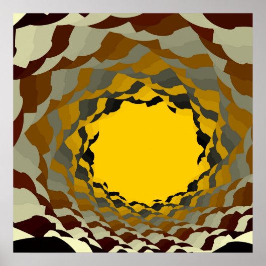 Lichttunnel Poster (Vorne)