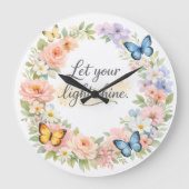 Lichtuhr leuchtet große wanduhr (Vorderseite)