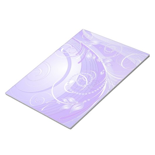 Lichtvioletter Winter Notizblock (angewinkelt)