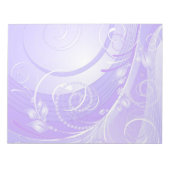 Lichtvioletter Winter Notizblock (Vorderseite)