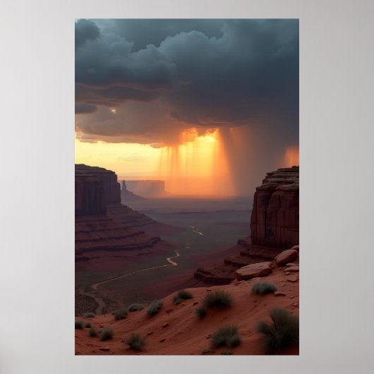 Lichtvorhänge Poster (Vorne)